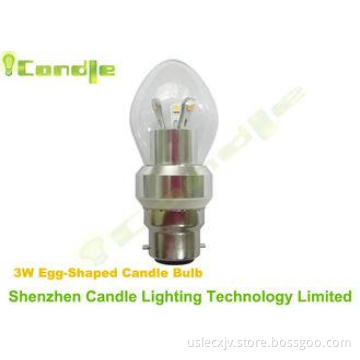 Natural White Christmas 3 Watt Dimmable Led Candle Bulbs B2